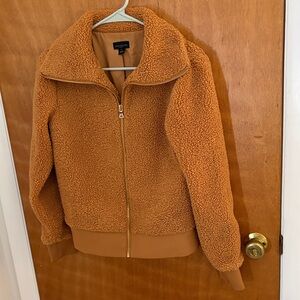 Ann Taylor Factory Women's Brown Teddy Jacket